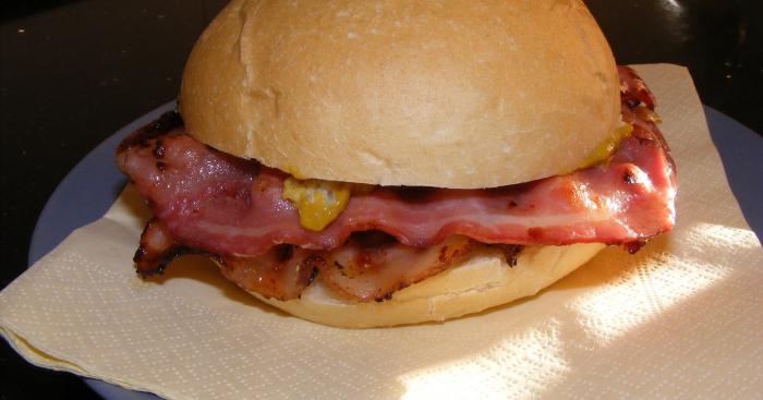 HAMBURGUESA CON BACON